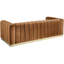  Manufacturer Color_Saddle -- Marlon 86.5" Saddle Velvet Upholstered Sofa IMAGE 3