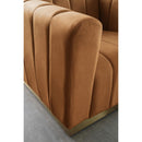  Manufacturer Color_Saddle -- Marlon 86.5" Saddle Velvet Upholstered Sofa IMAGE 5