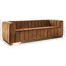  Manufacturer Color_Saddle -- Marlon 86.5" Saddle Velvet Upholstered Sofa IMAGE 9