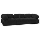  Manufacturer Color_Black -- Meridian Ames Fabric 3 pc Sectional IMAGE 11