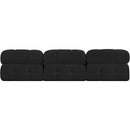  Manufacturer Color_Black -- Meridian Ames Fabric 3 pc Sectional IMAGE 3
