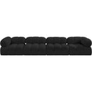  Manufacturer Color_Black -- Meridian Ames Fabric 4 pc Sectional IMAGE 4