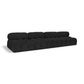 Manufacturer Color_Black -- Meridian Ames Fabric 4 pc Sectional IMAGE 1