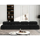  Manufacturer Color_Black -- Meridian Ames Fabric 4 pc Sectional IMAGE 2