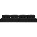  Manufacturer Color_Black -- Meridian Ames Fabric 4 pc Sectional IMAGE 4