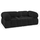  Manufacturer Color_Black -- Meridian Ames Fabric 2 pc Sectional IMAGE 10