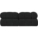  Manufacturer Color_Black -- Meridian Ames Fabric 2 pc Sectional IMAGE 3