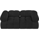  Manufacturer Color_Black -- Meridian Ames Fabric 2 pc Sectional IMAGE 5