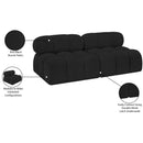  Manufacturer Color_Black -- Meridian Ames Fabric 2 pc Sectional IMAGE 10