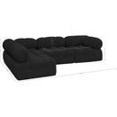  Manufacturer Color_Black -- Meridian Ames Fabric 4 pc Sectional IMAGE 14