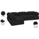  Manufacturer Color_Black -- Meridian Ames Fabric 4 pc Sectional IMAGE 15