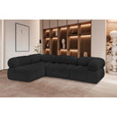  Manufacturer Color_Black -- Meridian Ames Fabric 4 pc Sectional IMAGE 2