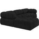  Manufacturer Color_Black -- Meridian Ames Fabric 4 pc Sectional IMAGE 6