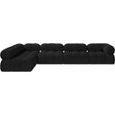  Manufacturer Color_Black -- Meridian Ames Fabric 5 pc Sectional IMAGE 4