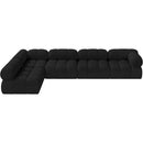  Manufacturer Color_Black -- Meridian Ames Fabric 5 pc Sectional IMAGE 5