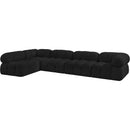  Manufacturer Color_Black -- Meridian Ames Fabric 5 pc Sectional IMAGE 6