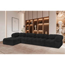  Manufacturer Color_Black -- Meridian Ames Fabric 5 pc Sectional IMAGE 2
