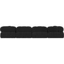  Manufacturer Color_Black -- Meridian Ames Fabric 5 pc Sectional IMAGE 3
