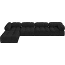  Manufacturer Color_Black -- Meridian Ames Fabric 5 pc Sectional IMAGE 5