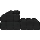  Manufacturer Color_Black -- Meridian Ames Fabric 5 pc Sectional IMAGE 7
