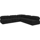  Manufacturer Color_Black -- Meridian Ames Fabric 5 pc Sectional IMAGE 4