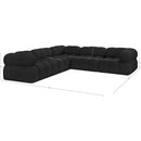  Manufacturer Color_Black -- Meridian Ames Fabric 5 pc Sectional IMAGE 15