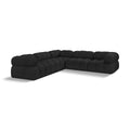  Manufacturer Color_Black -- Meridian Ames Fabric 5 pc Sectional IMAGE 1