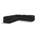  Manufacturer Color_Black -- Meridian Ames Fabric 5 pc Sectional IMAGE 1