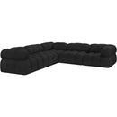  Manufacturer Color_Black -- Meridian Ames Fabric 5 pc Sectional IMAGE 4