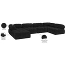  Manufacturer Color_Black -- Meridian Ames Fabric 6 pc Sectional IMAGE 17