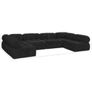  Manufacturer Color_Black -- Meridian Ames Fabric 6 pc Sectional IMAGE 12