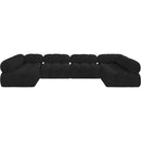  Manufacturer Color_Black -- Meridian Ames Fabric 6 pc Sectional IMAGE 4