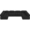  Manufacturer Color_Black -- Meridian Ames Fabric 6 pc Sectional IMAGE 5