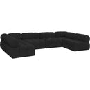  Manufacturer Color_Black -- Meridian Ames Fabric 6 pc Sectional IMAGE 6