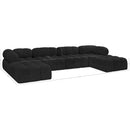  Manufacturer Color_Black -- Meridian Ames Fabric 6 pc Sectional IMAGE 15