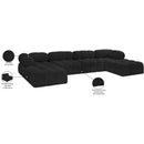  Manufacturer Color_Black -- Meridian Ames Fabric 6 pc Sectional IMAGE 16