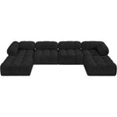  Manufacturer Color_Black -- Meridian Ames Fabric 6 pc Sectional IMAGE 5
