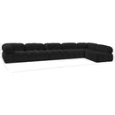  Manufacturer Color_Black -- Meridian Ames Fabric 6 pc Sectional IMAGE 13