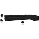  Manufacturer Color_Black -- Meridian Ames Fabric 6 pc Sectional IMAGE 14