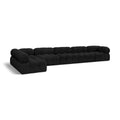  Manufacturer Color_Black -- Meridian Ames Fabric 6 pc Sectional IMAGE 1