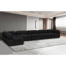  Manufacturer Color_Black -- Meridian Ames Fabric 6 pc Sectional IMAGE 2