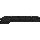  Manufacturer Color_Black -- Meridian Ames Fabric 6 pc Sectional IMAGE 4