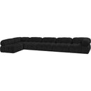  Manufacturer Color_Black -- Meridian Ames Fabric 6 pc Sectional IMAGE 6