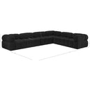  Manufacturer Color_Black -- Meridian Ames Fabric 6 pc Sectional IMAGE 15