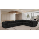 Manufacturer Color_Black -- Meridian Ames Fabric 6 pc Sectional IMAGE 2