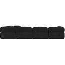  Manufacturer Color_Black -- Meridian Ames Fabric 6 pc Sectional IMAGE 3