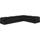  Manufacturer Color_Black -- Meridian Ames Fabric 6 pc Sectional IMAGE 4