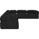  Manufacturer Color_Black -- Meridian Ames Fabric 6 pc Sectional IMAGE 7