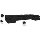  Manufacturer Color_Black -- Meridian Ames Fabric 7 pc Sectional IMAGE 16