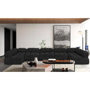  Manufacturer Color_Black -- Meridian Ames Fabric 7 pc Sectional IMAGE 2